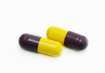capsule on white background