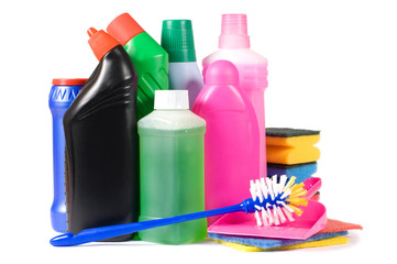 Assortment of means for cleaning isolated