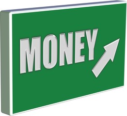 Interstate Schild MONEY