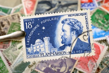 timbres - Camille Flammarion - philatélie France