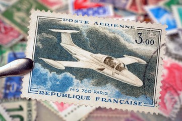 timbres - Poste Aérienne MS 760 Paris - philatélie France