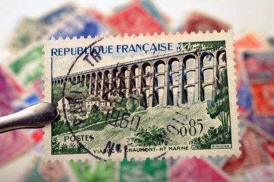 timbres - Viaduc de Chaumont Haute Marne - philatélie France