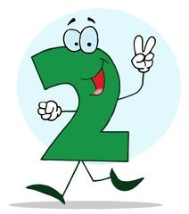 Funny Cartoon Numbers-2, background