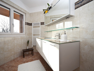 interior modern bathroom