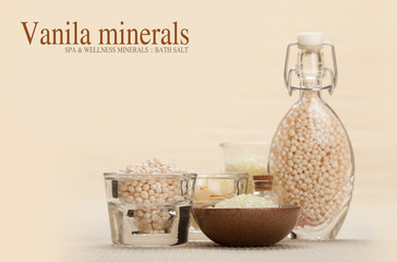 Vanilla minerals for spa and aromatherapy