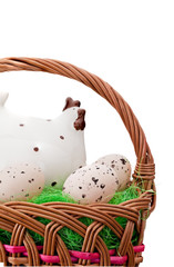 Eggs in Easter Basket