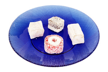 Locums in blue plate