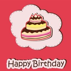 Greeting card with birthday