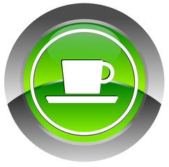 Coffee break glossy icon