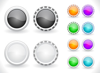 Buttons for web. Vector.