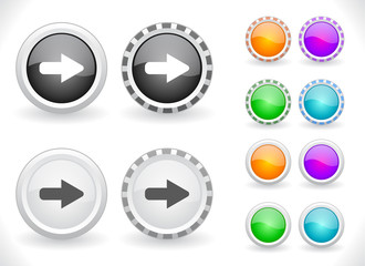 Buttons for web. Vector.