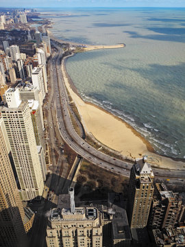 Chicago skyline, north part of the city.