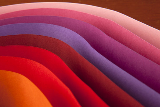 Colorful paper card stock