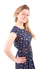 Young and beautiful woman posing