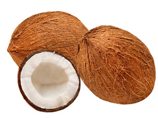 coconut isolated on white background
