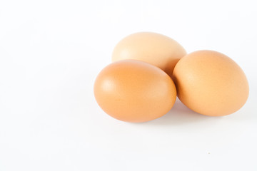 eggs on a white background