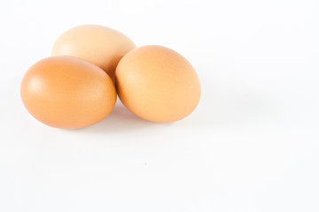 eggs on a white background