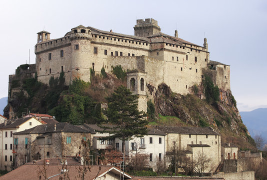 The medieval fortress of Bardi, Parma