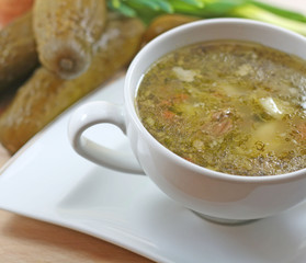Vegetarian cucumber soup