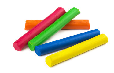 Color sticks of modeling clay