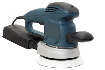 machine for sanding isolated on a white background