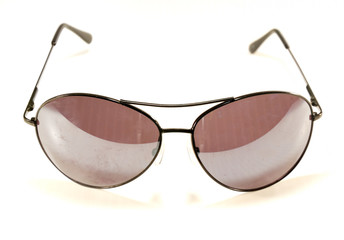 Sunglasses on a white background