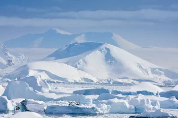 Fototapete Antarktis schneebedeckte Berge