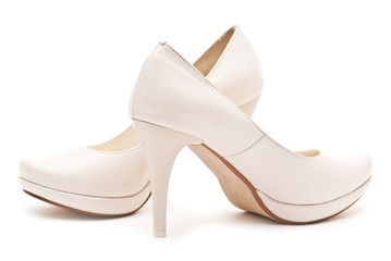 Pair of white shoes