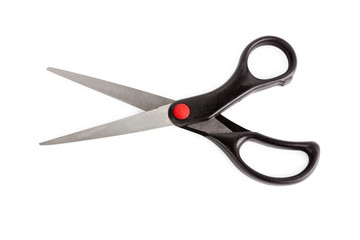 Scissors isolated on the white background