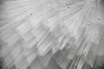 Detail of a wedding dress