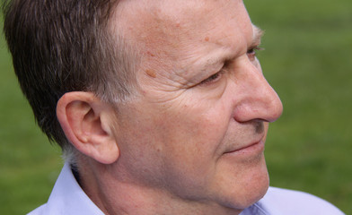 Mature man's face close up