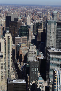 New york skyscrapers in midtown