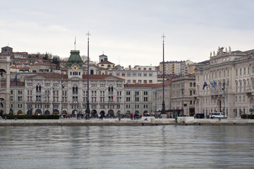 Fototapeta na wymiar Piazza unità d'Italia, Trieste