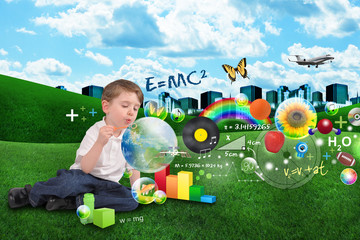 Science, Math, Art and Music Bubble Boy