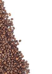 Brown roasted coffee beans