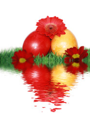 Schöne Dekoration zu Osternzeit