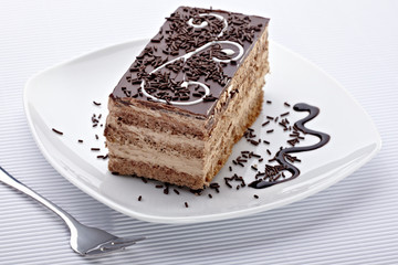 cream chocolate cake sweet food