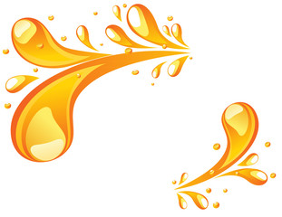 Orange splash