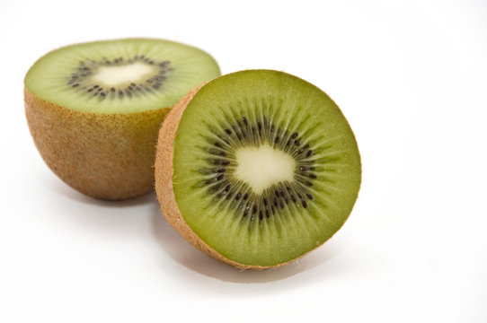 two halves of kiwi