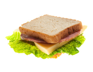 sandwiches with cheese and ham .