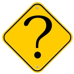 Yellow Sign with question mark