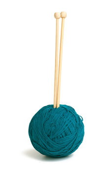 yawn ball and knitting needles