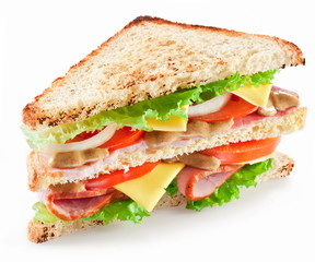 Sandwich with bacon