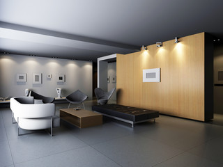 rendering living room