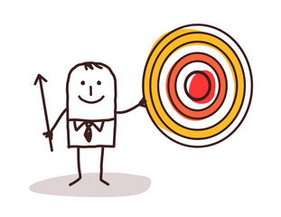 businessman and target