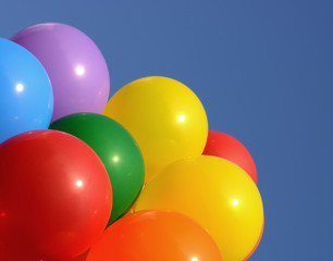 Fototapeta na wymiar wielobarwny balony