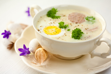 Barszcz Biały. Polish Easter Soup