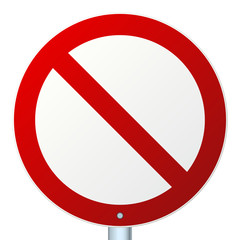 High-detailed vector road sign isolated on a white background