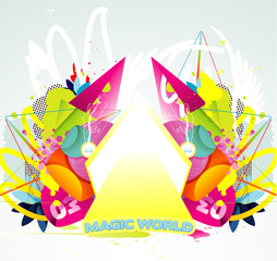 celebration abstract vector illustration