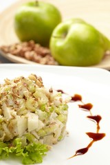 Salad from green apples